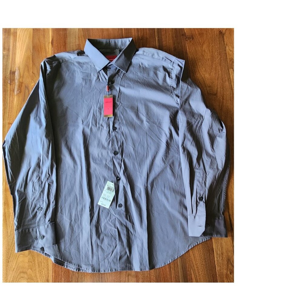 Alfani, Men's L 16-16 1/2 34-35 Gray New with Tags